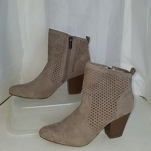 Tan suede boots